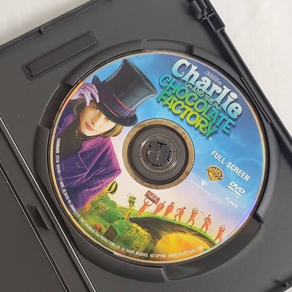 Charlie and the Chocolate Factory DVD (2005) Fullscreen Edition Johnny Depp - Picture 2 of 3